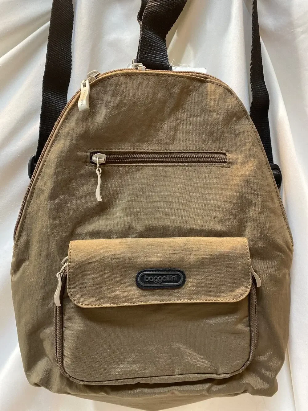 Baggallini Backpack Bag Brown Nylon DEVELOPMENT SAMPLE